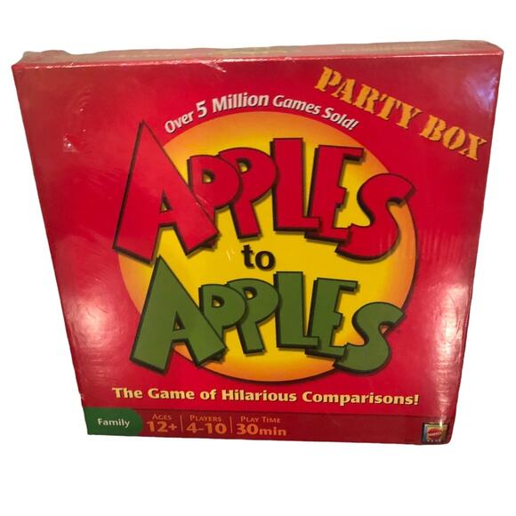APPLES TO APPLES Board Game SEALED Party Box Red Family New NIB Mattel - Picture 1 of 6
